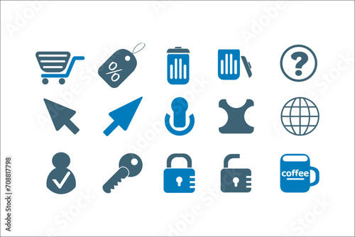 Professional Business Icons Collection for Elegant Designs