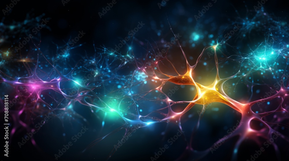 Luminous Neural Network Synapses Displaying an Intricate Web of Neuron Connections in a Conceptual Brain Function Illustration Luminous Neural Network Synapses Displaying an Intricate Web of Neuron Connections in a Conceptual Brain Function Illustration