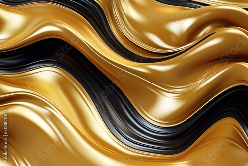 Design illustration abstraction shiny texture smooth wallpaper gold elegant pattern liquid wave luxurious background