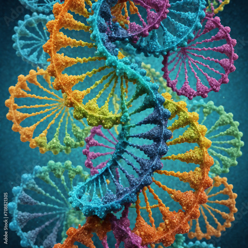 background made of dna