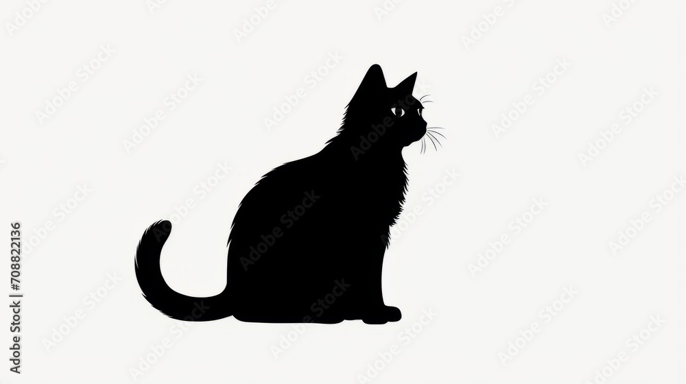 Obraz premium Regal Cat Silhouette