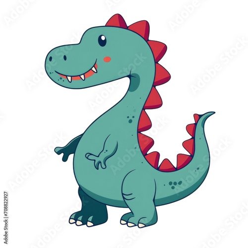 Cute cartoon of dinosaur