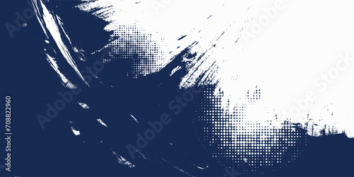 Halftone dots white and blue color pattern gradient grunge texture background. Dot pop art comic sport style vector illustration eps 10