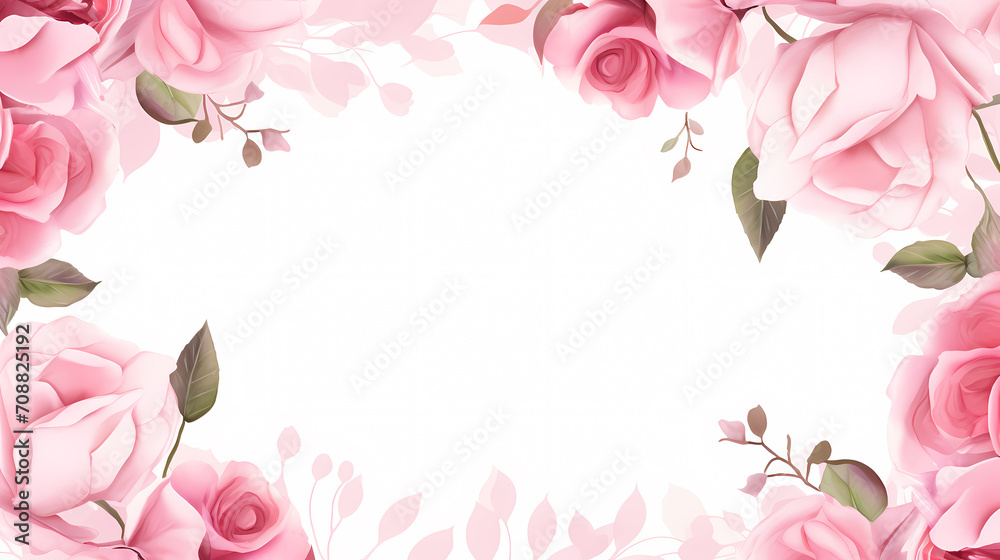 Beautiful pink rose bouquet flowers background, symbol of Valentine's Day, wedding, love