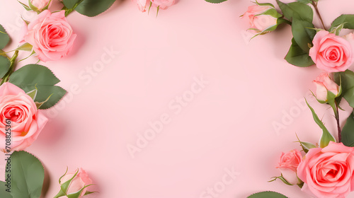 Beautiful pink rose bouquet flowers background, symbol of Valentine's Day, wedding, love