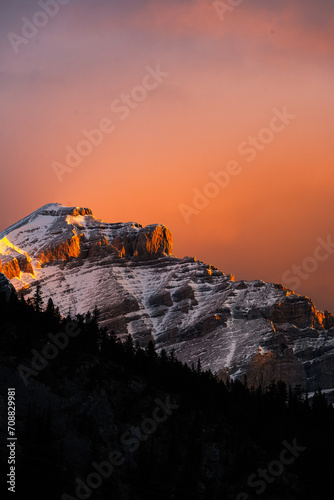 Canadian Rockies Sunrise Glow