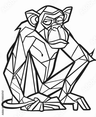 illustration of a monkey