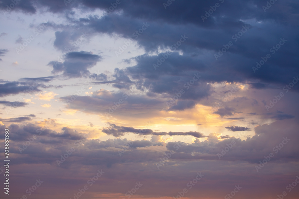 Obraz premium Colors of the sky at sunrise.