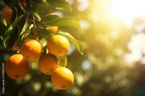 Orange tree with oranges