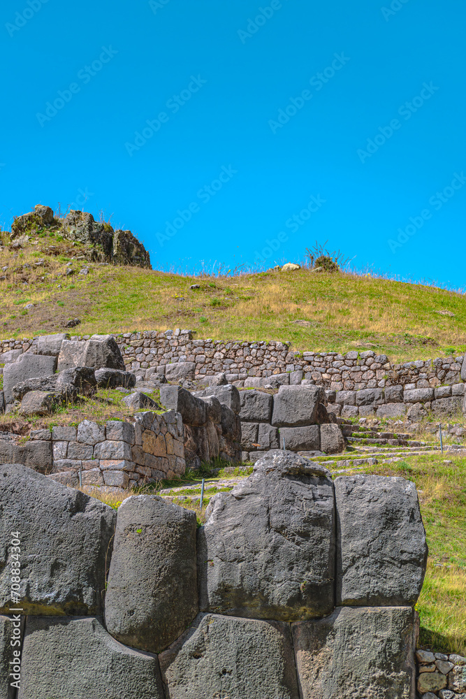 Sacsaywaman fortress in cuzco, Peruman fortress in cuzco, Peru