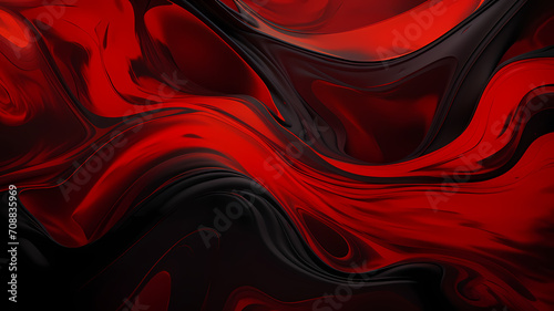 Abstract fluid background with red and black colors. wallpaper or background resource