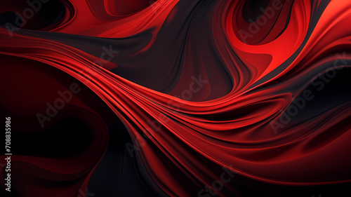Abstract fluid background with red and black colors. wallpaper or background resource