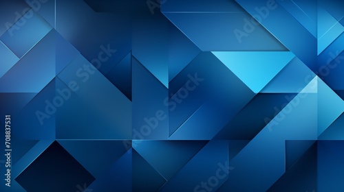 A contemporary backdrop made of a blue geometric design, Generative AI.