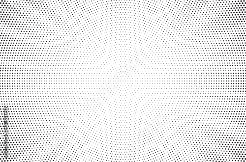 Halftone gradient sun rays pattern. abstract halftone vector dots background. monochrome dots pattern. pop art, comic small dots. star rays halftone poster. shine, explosion. sunrise rays background. 