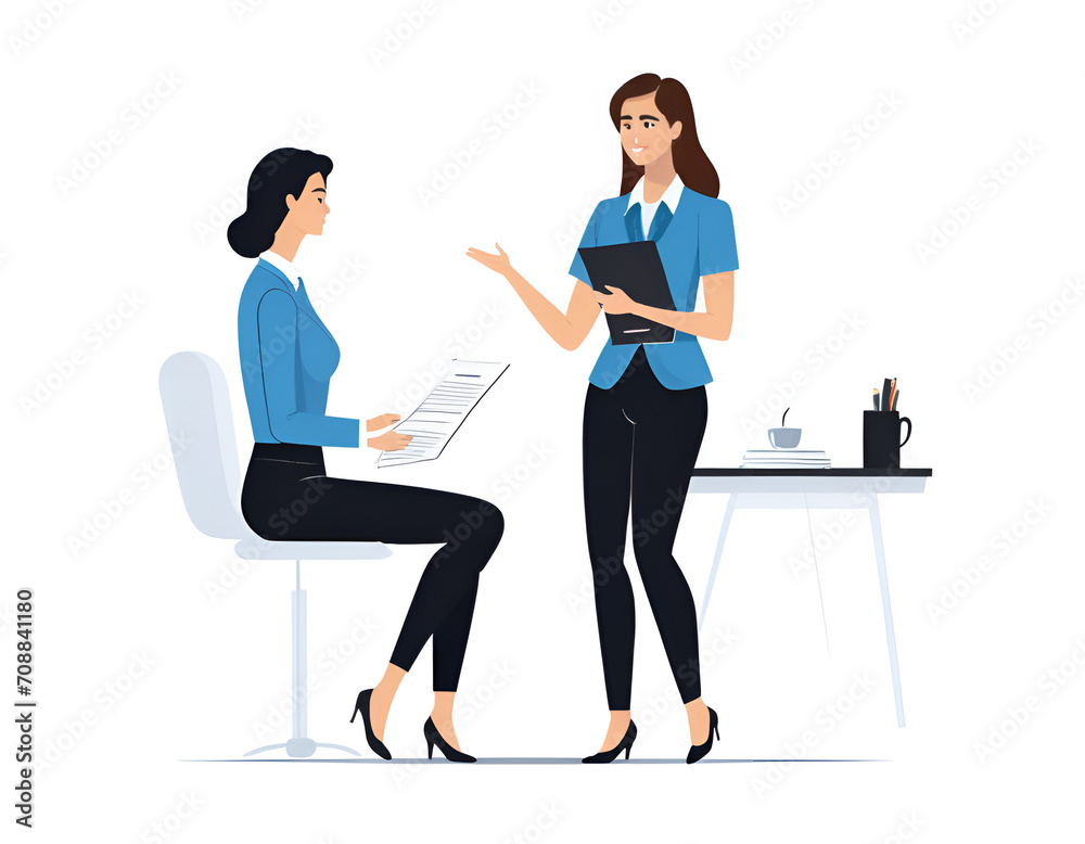 Fototapeta premium Job applicants are being interviewed
