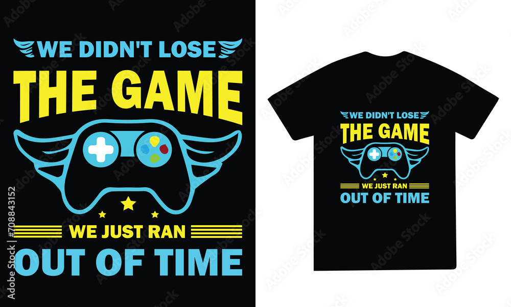 Gaming T-shirt Design Vector Gaming T-shirt Design Vector