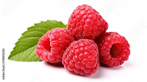 Raspberry isolated on white background 