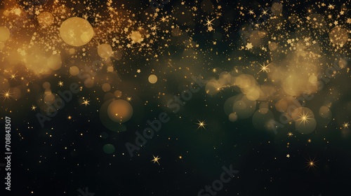 shine golden stars background illustration glitter celestial, shimmer sparkle, radiant luminous shine golden stars background photo