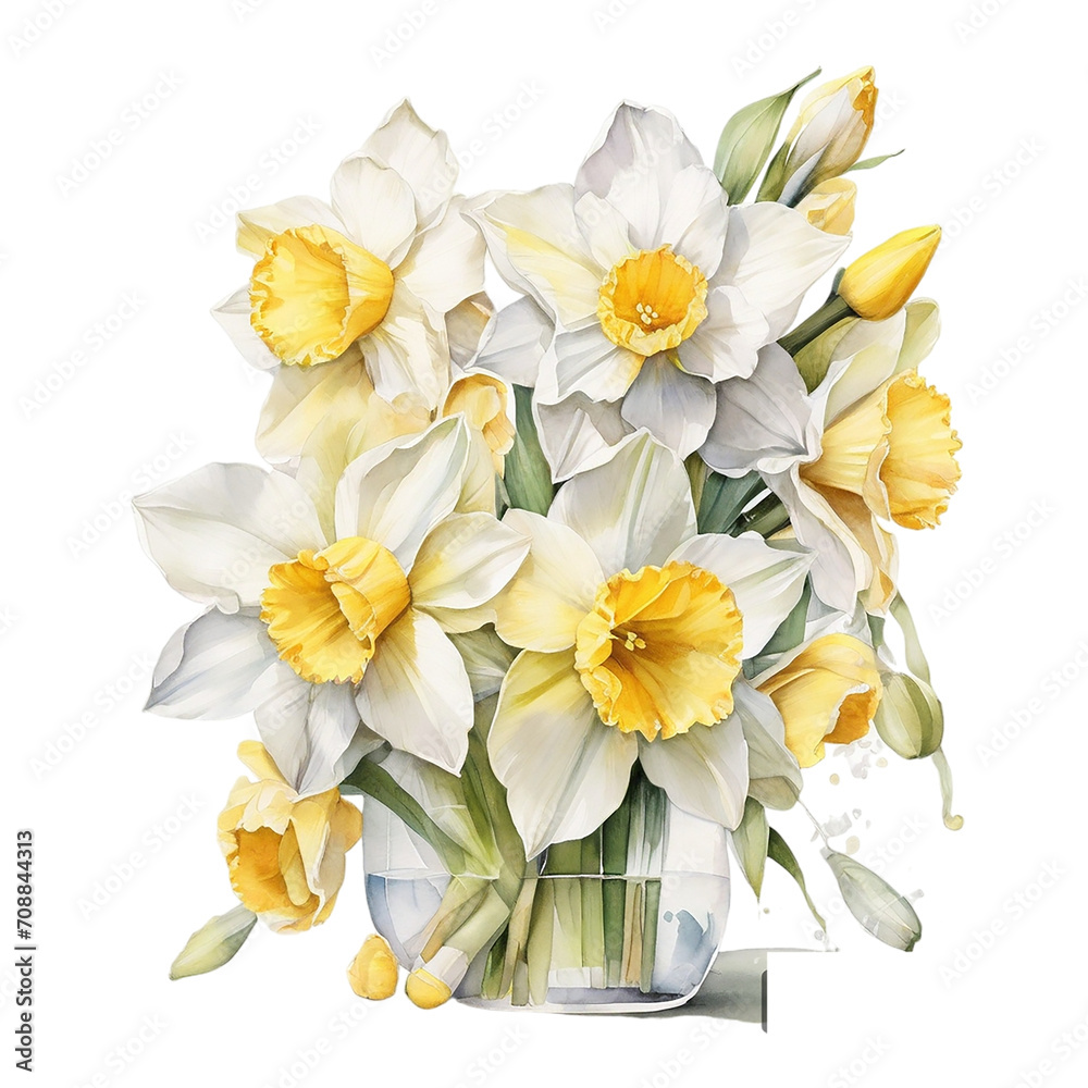 Fototapeta premium Watercolor Bouquet