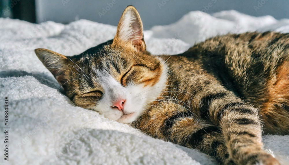close up of sleeping cat, 16:9 widescreen wallpaper / background close up of sleeping cat, 16:9 widescreen wallpaper / background