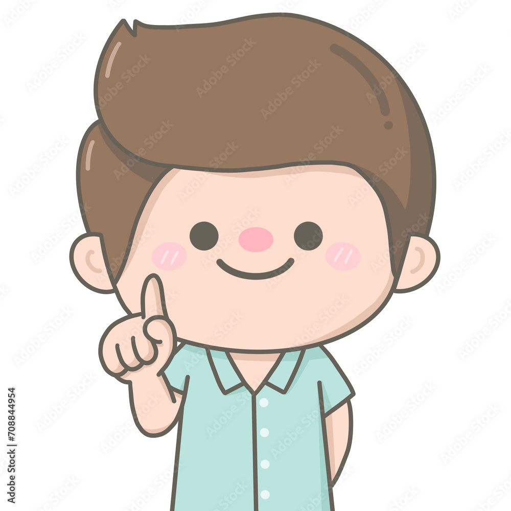 little pastel happy boy pointing finger presenting little pastel happy boy pointing finger presenting