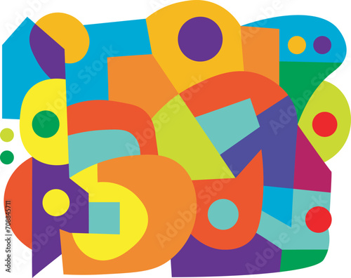 colorful abstract art for background and wallpaper