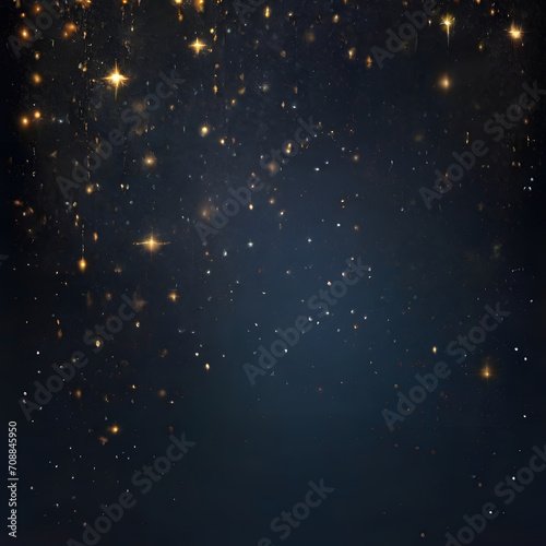 starry night sky background with twinkle stars