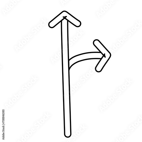 hand drawn arrow sign