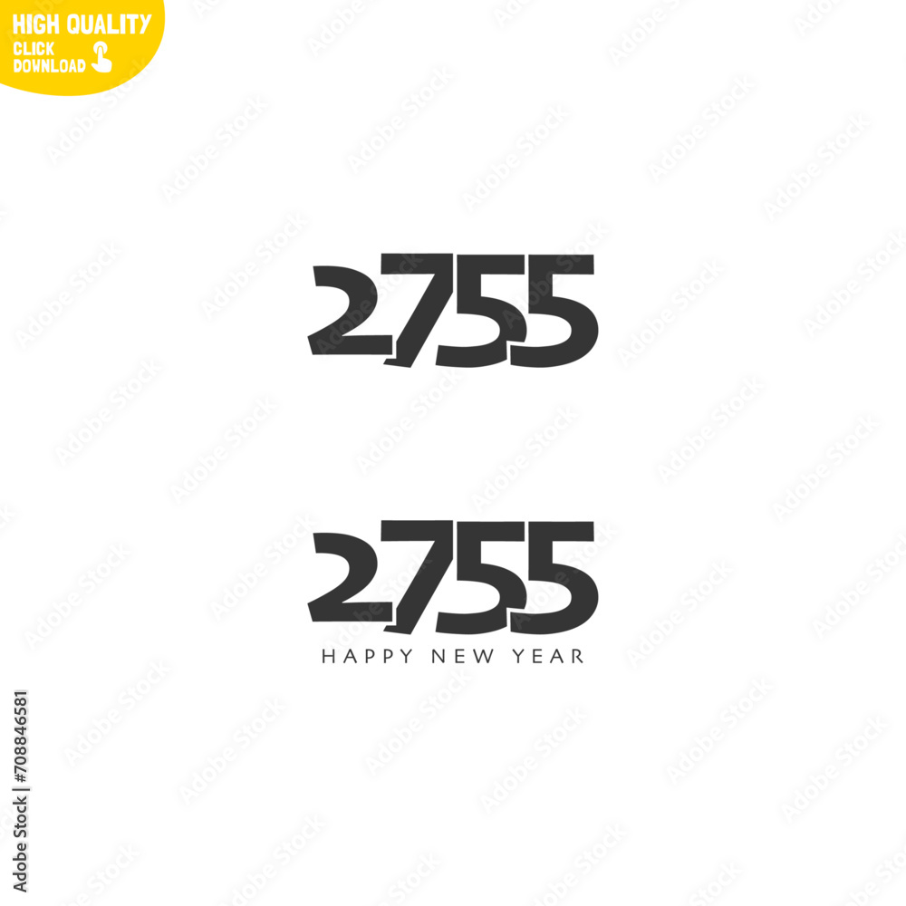 Obraz premium Creative Happy New Year 2755 Logo Design