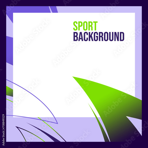 border banner frame features a bright purple and green gradient background with. suitable for using white space negative photos