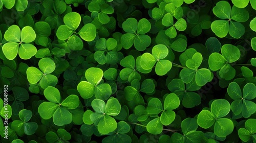 St. Patrick`s day background, green clover background