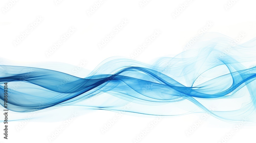 Blue abstract wave with white background Blue abstract wave with white background