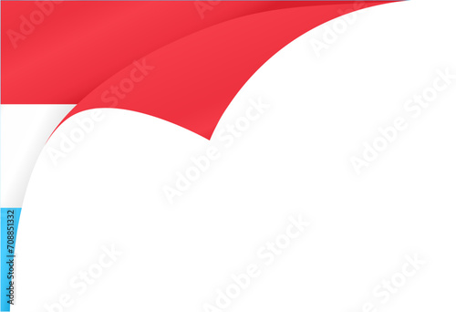 Luxembourg flag wave isolated on png or transparent background vector illustration.