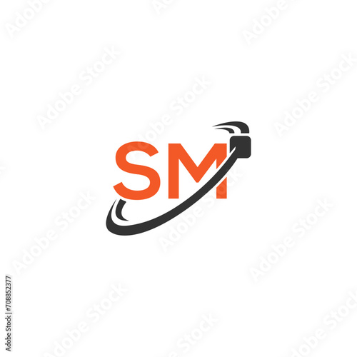 SM Creative logo And Icon Design