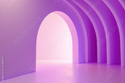 Minimalist view of purple room