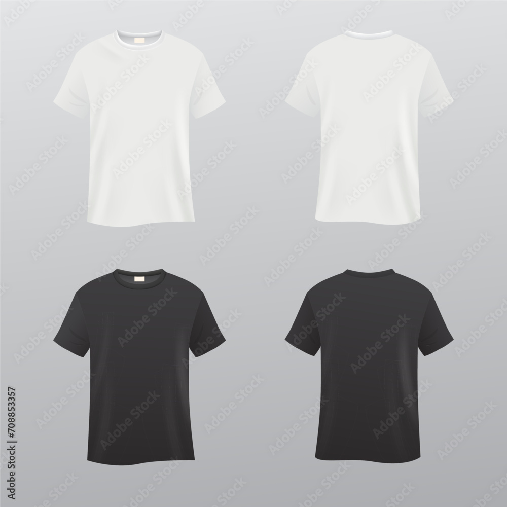 Naklejka premium 3D-tshirt-mockup