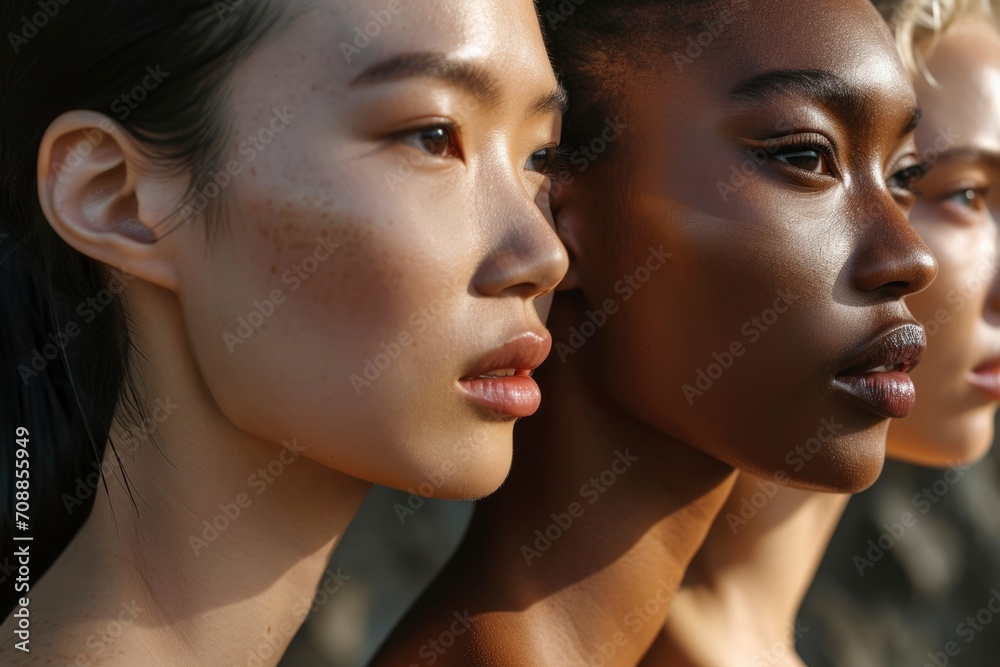 View of diverse ethnicities people View of diverse ethnicities people