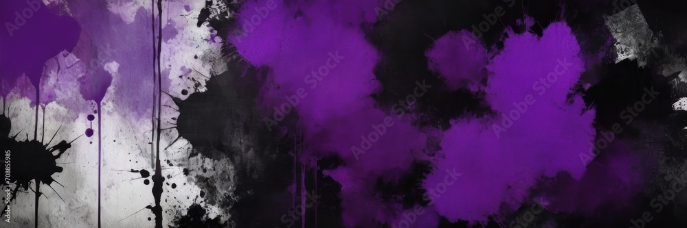 Dark violet and black painting, grunge background, oil on canvas. Modern poster, room decoration Dark violet and black painting, grunge background, oil on canvas. Modern poster, room decoration