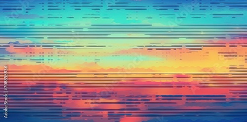 Seamless retro VHS scanlines or TV signal static noise pattern with wind effect.