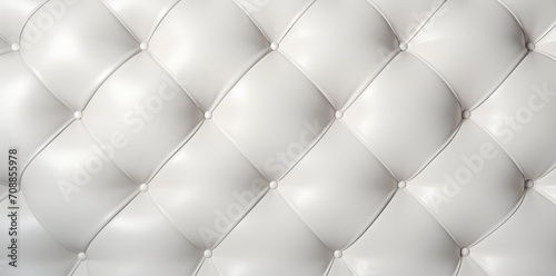 Seamless subtle white diamond tufted upholstery pattern transparent background texture overlay.