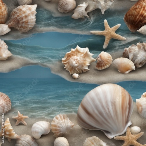 Seashells in Seclusion: Captivating Reflections