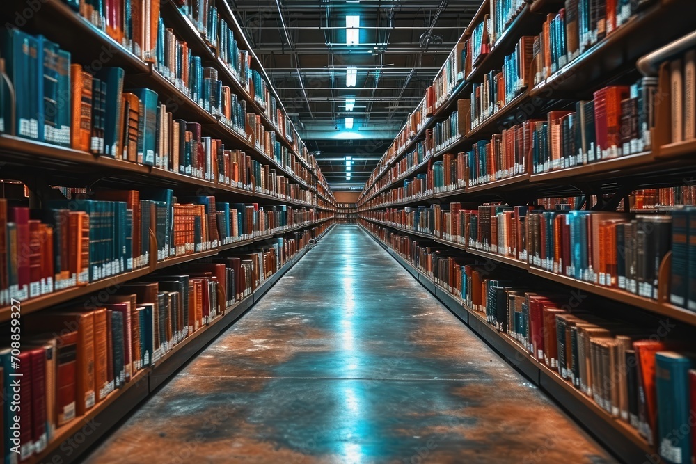 collection of books in the library professional photography