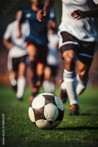 soccer player kicking ball © Saad