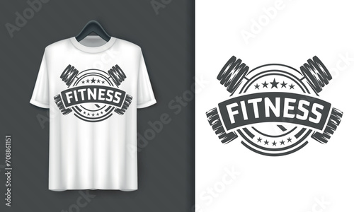 Vector motivational CrossFit t-shirt design