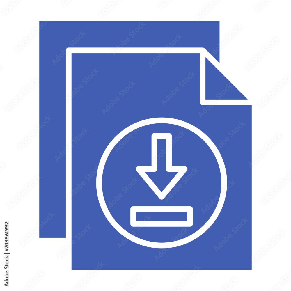 Fototapeta premium File Download Icon