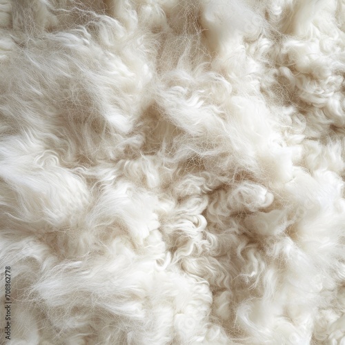 Fluffy wool white texture.
