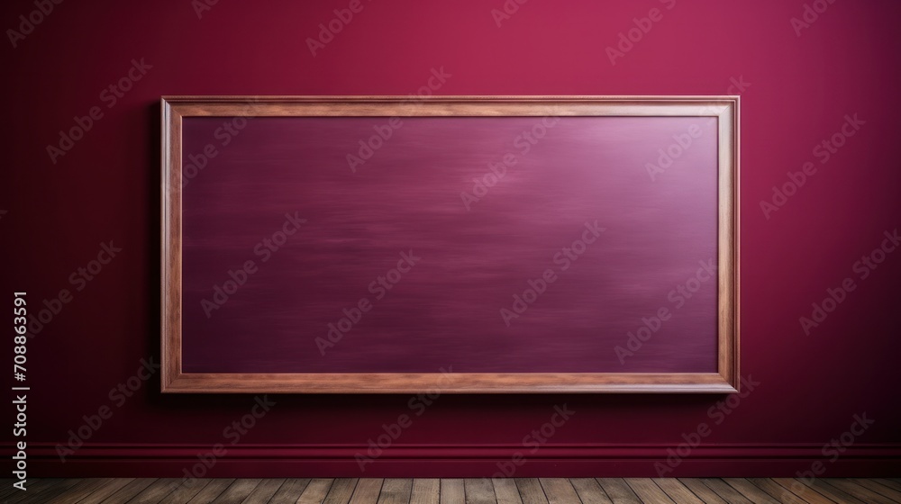 Empty picture frame on a wall. Empty picture frame on a wall.