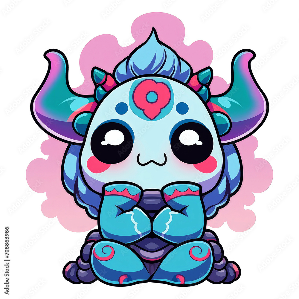 Cute mascot character for your project. Cute monster game character image Cute mascot character for your project. Cute monster game character image