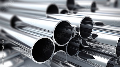 perfect stainless steel industry, bars, pipes, coils photo