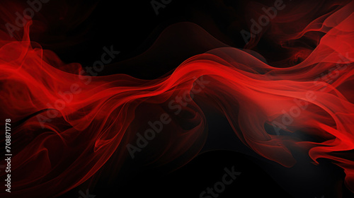 Red smoke on a black background